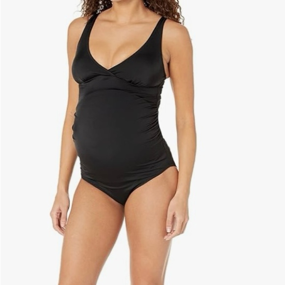 Amazon Essentials Black Women's One Piece Swimsuit